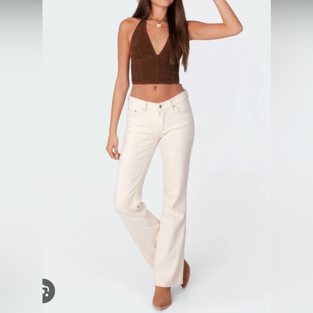 Great condition no flaws edikted low rise cream jeans size small